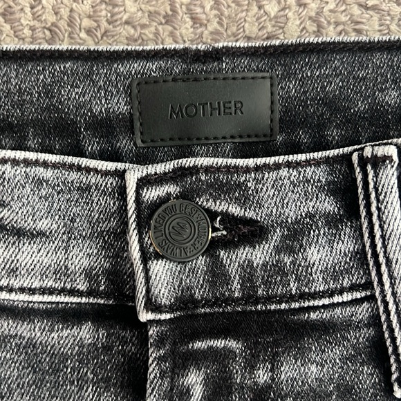 Mother Denim High Waisted Rascal Ankle Snippet Jean Womens 26 Train Stops - Picture 8 of 8